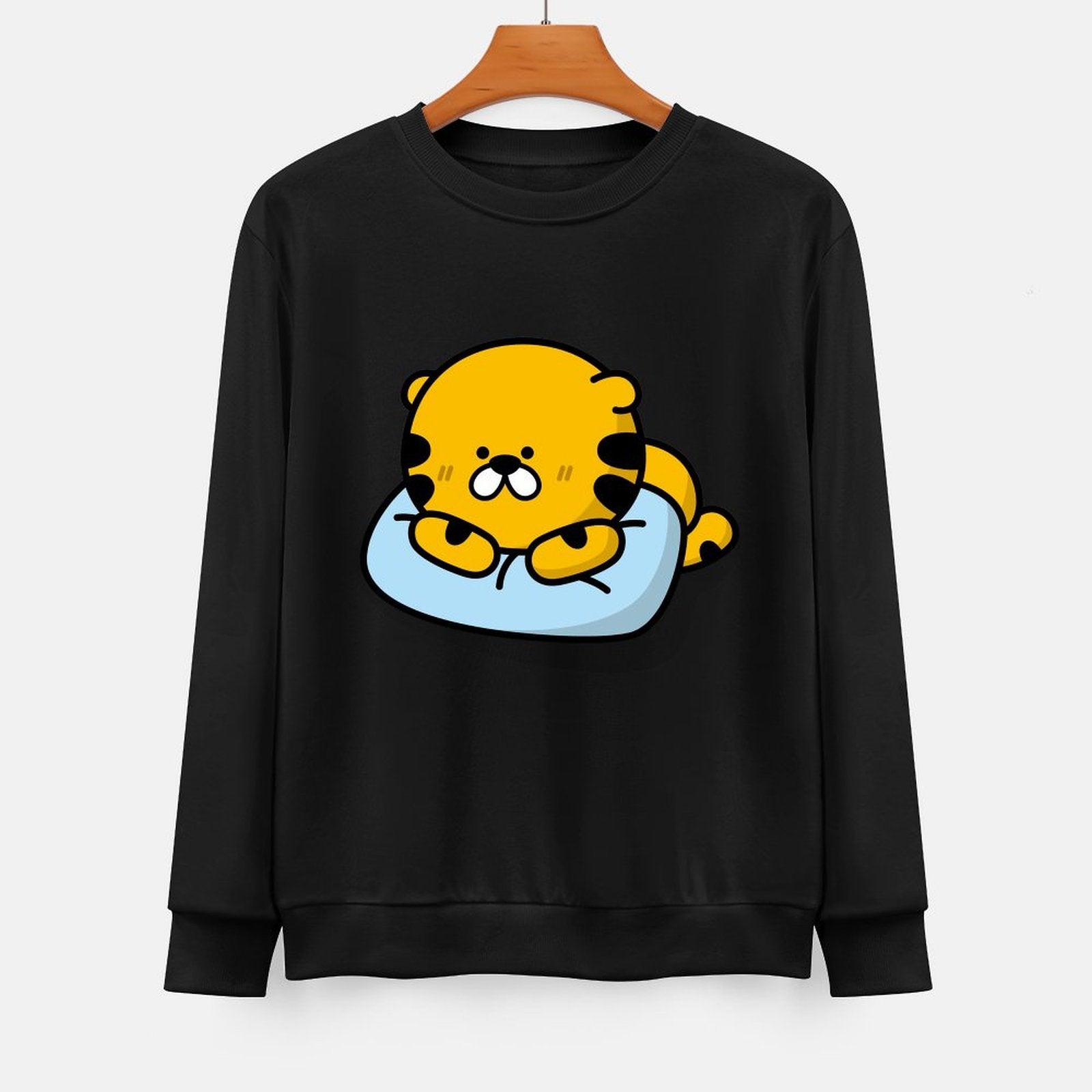 Front Patterned Long Sleeve TopClean EssentialFit